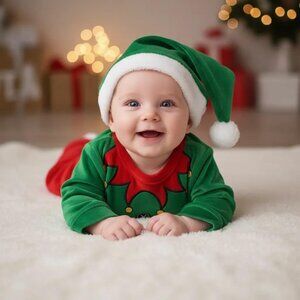NWT George 3-Piece Christmas Elf Matching Outfit 3-6 Months